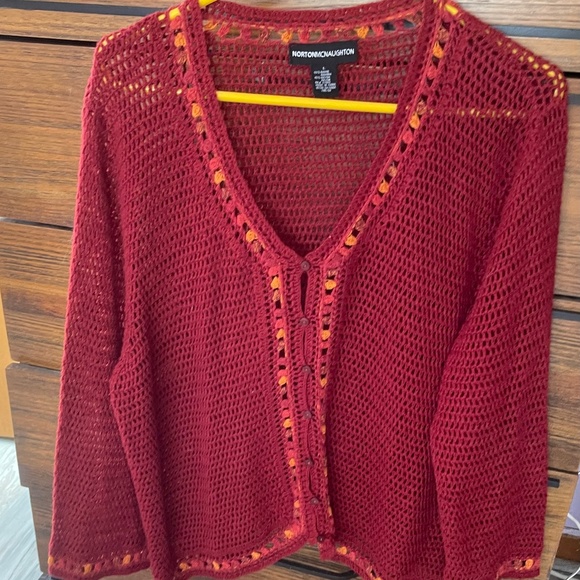 Knit V Neck Sweater - Picture 1 of 4